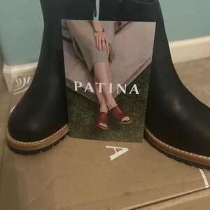 Patina Women's Black Ankle Boots